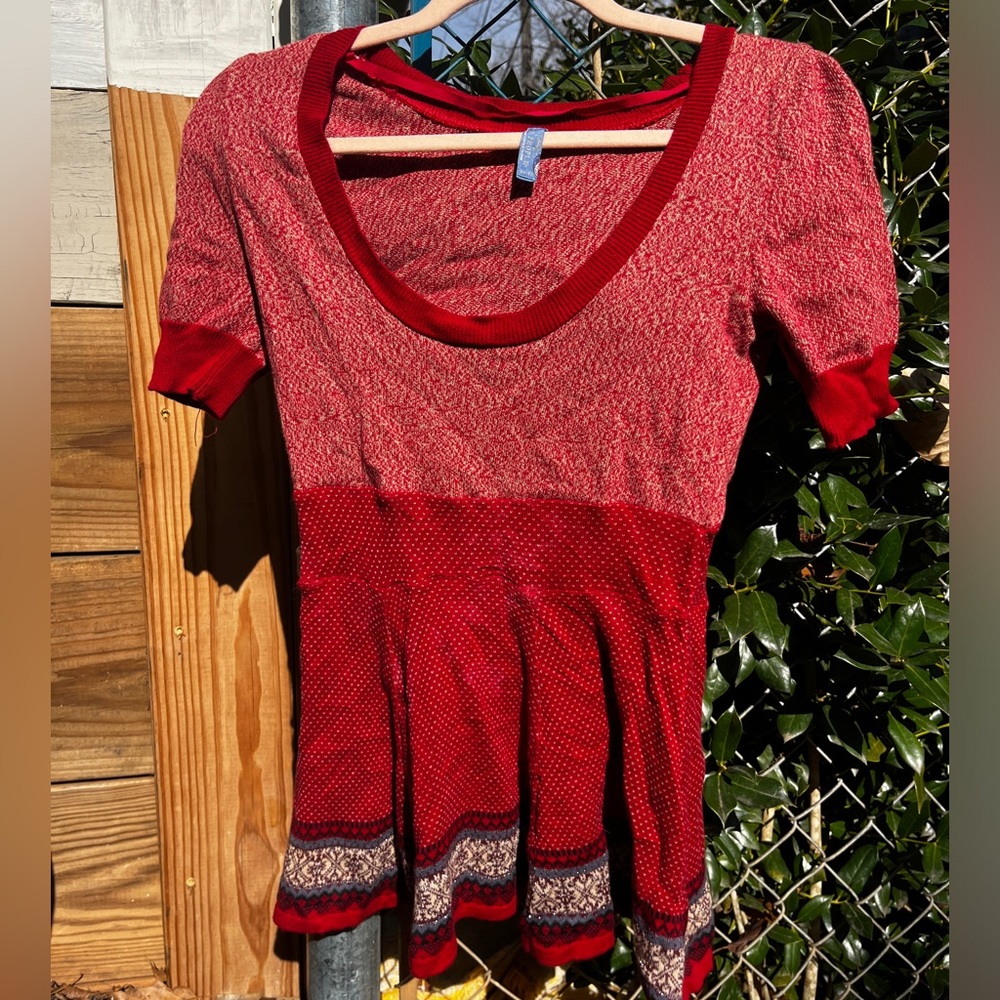 Vintage free people red women’s long shirt